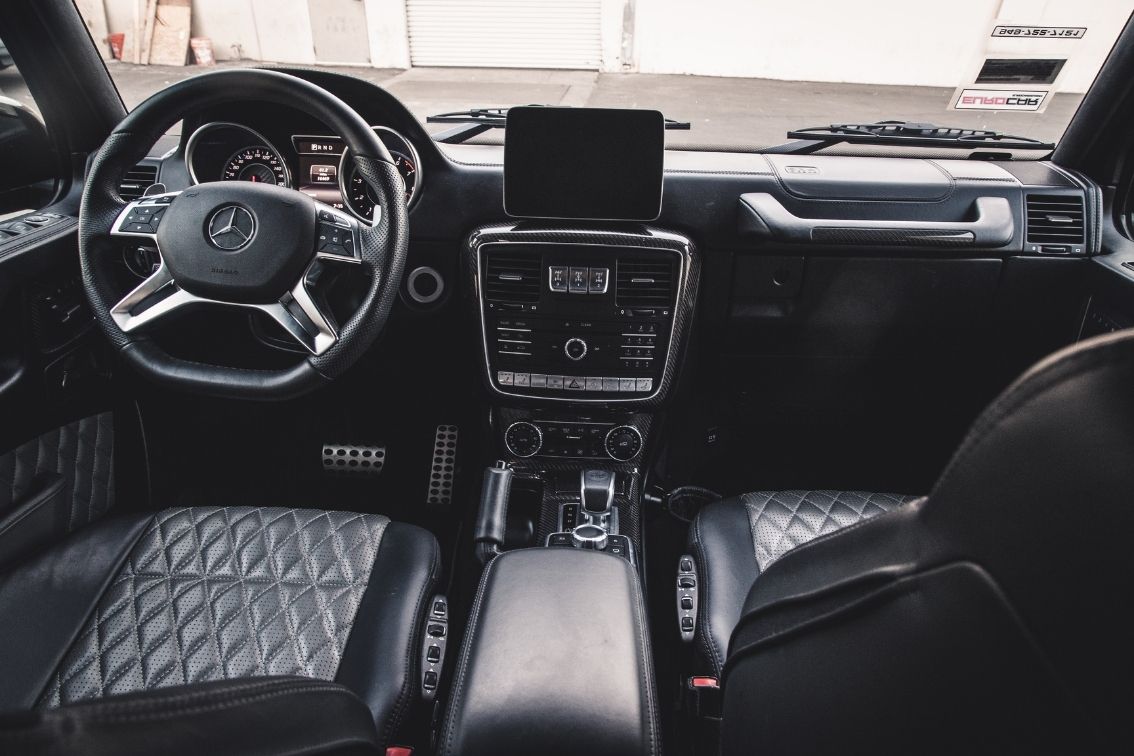 Black Seat Covers with Rhinestones